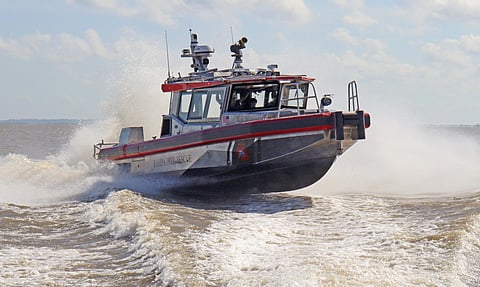 Tampa Fire Rescue's new fireboat built by Metal Shark Boats