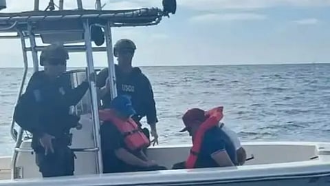 US Coast Guard MSST interdicted three illegal aliens off the coast of California, July 12, 2025