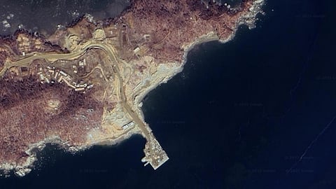Alleged site of new pier at North Korea's Sohae satellite launching station
