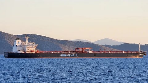 Minerva Elpida, one of the Greek tankers carrying Russian Urals oil