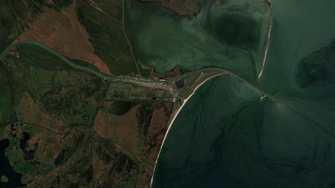 Sulina, Romania, as seen from the Sentinel-2 satellite