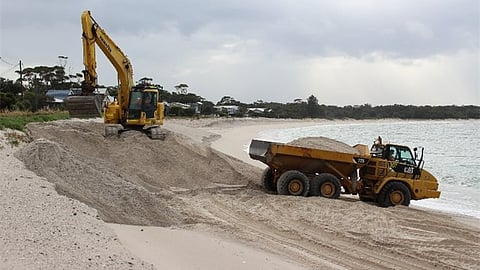 Jimmys Beach sand nourishment works