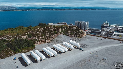 New CO2 storage tanks at Northern Lights CCS facility