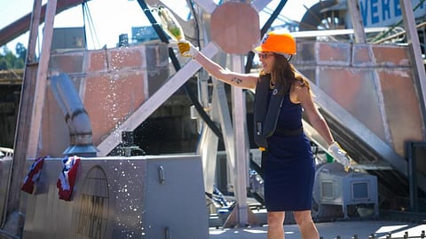 Defiant's christening ceremony in Everett, Washington, August 11, 2025