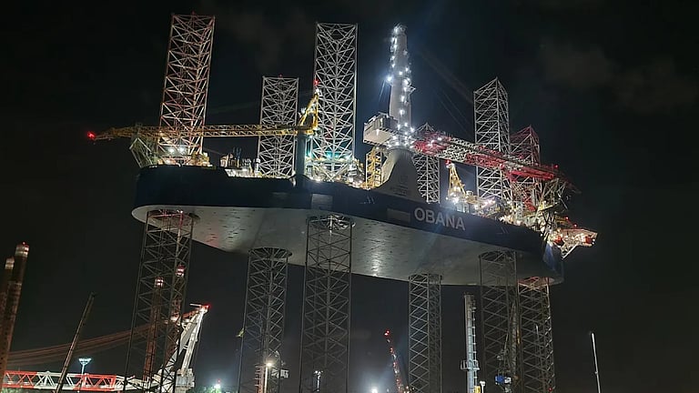 Obana Rig Obana – Combined jackup unit to perform platform decommissioning in UK ...