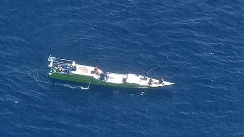 One of the two foreign vessels seized and destroyed for fishing illegally in Australian waters between August 8 and 9, 2025