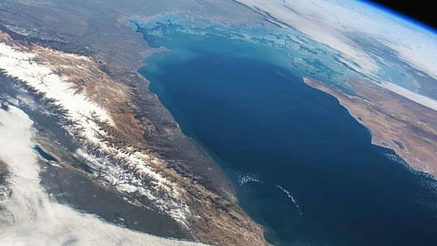 Caspian Sea from space