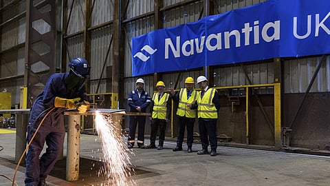 Cutting of the first steel for Navantia UK's new transport barge