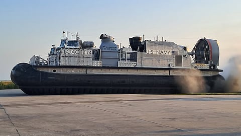 The LCAC 100-class landing craft LCAC 114