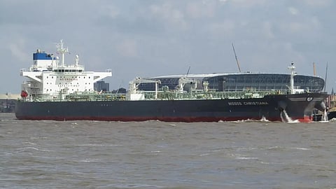 Syria's first crude oil export in 14 years was reportedly shipped onboard the tanker Nissos Christiana