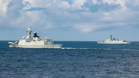 Chinese naval ships