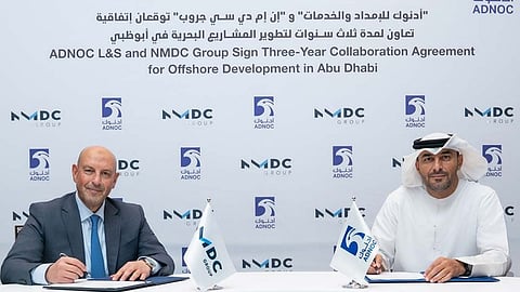 Signing of agreement between ADNOC L&S and NMDC Group