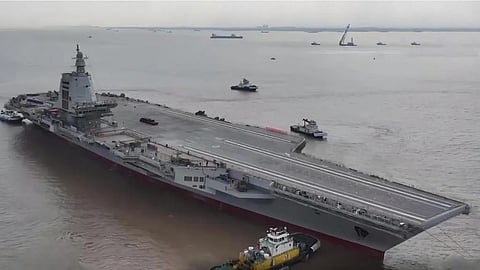 China's latest aircraft carrier Fujian prepares for trials
