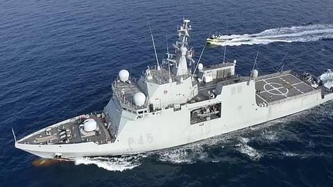 Audaz, a Meteoro-class patrol ship of the Spanish Navy