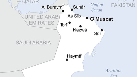 Map of Oman
