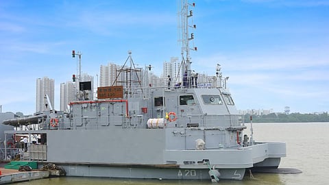 The Indian Navy dive support vessel A20