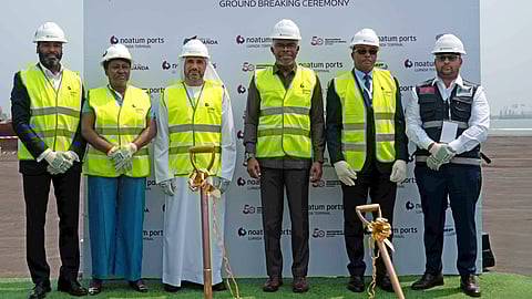 Groundbreaking ceremony marking the official start of construction of the Noatum Ports Luanda Terminal in Angola, September 19, 2025