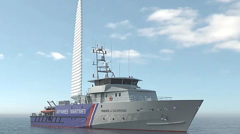 Rendering of the DGAMPA 54-metre patrol vessel
