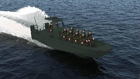 Render of Sweden's new amphibious battalion group boats