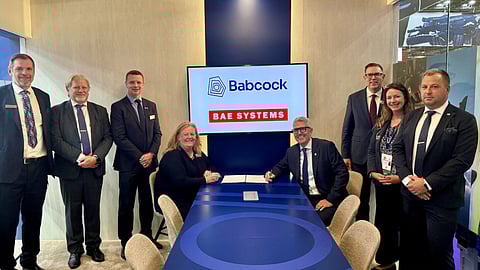 Signing of the MOU between Babcock and BAE Systems Bofors, September 18, 2025