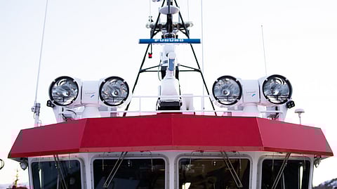 Best Exterior Lighting Supplier – Glamox (Glamox searchlights on the Norwegian Society for Sea Rescue's SAR boat Harald V)