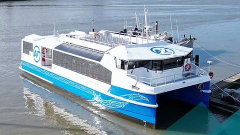 Auckland Transport's new electric ferry