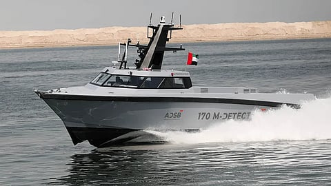 The MCM demonstrator underway