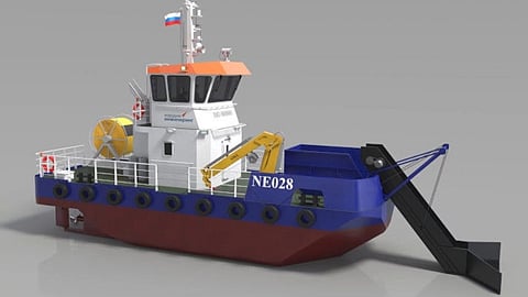Rendering of a Project NE028 oil skimmer