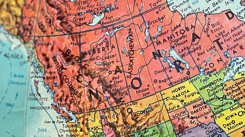 West Canada map