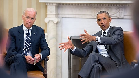 Joe Biden and Barack Obama