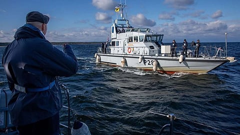 UK Royal Navy attack craft participate in joint exercise with Estonian Navy