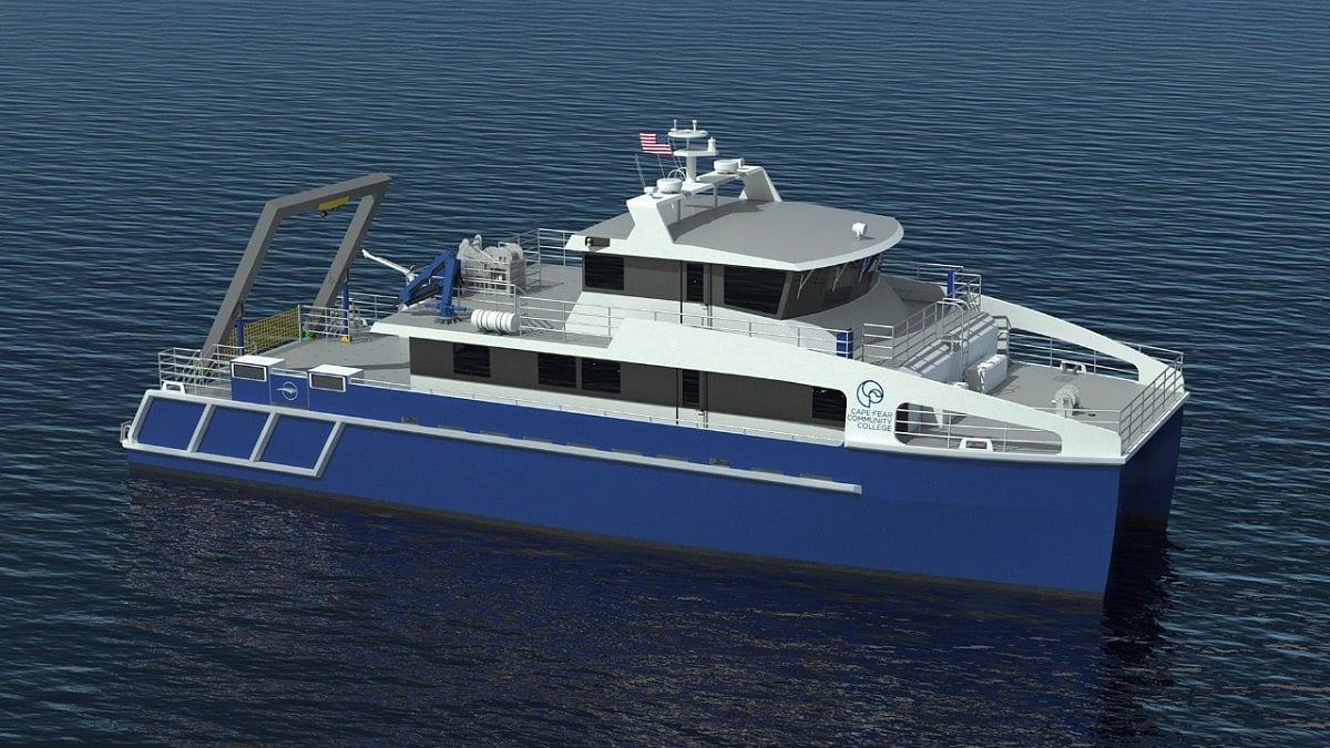 New 26-metre research vessel under construction for US college