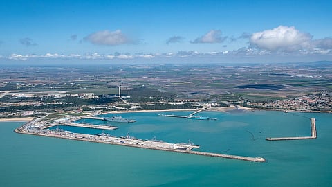 Aerial photo of Naval Station (NAVSTA) Rota facilities, April 6, 2022.