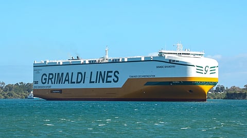 Grande Shanghai, a Grimaldi-operated 9,000CEU vehicle carrier