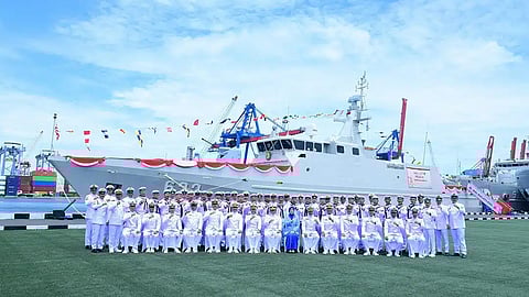 Commissioning ceremony of the Indonesian Navy fact attack craft KRI Belati, October 24, 2025