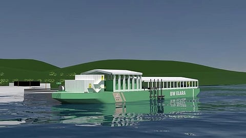 Concept render of floating desalination unit