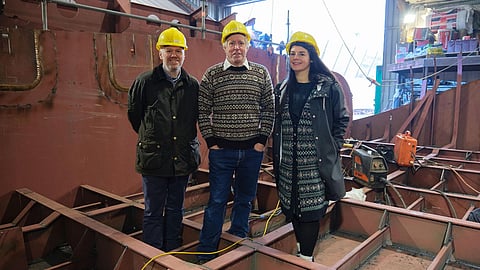 Laying of the keel of Good Shepherd V