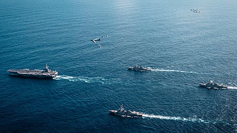 Gerald R Ford carrier strike group enters Caribbean Sea, November 2025