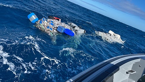 Bales of cocaine found floating in the ocean off Western Australia. These bales formed part of a total shipment of 525 kg that four people had attempted to smuggle into Australia in early November 2025.