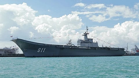HTMS Chakri Naruebet at Changi Naval Base