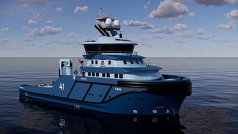 Concept render of Ostensjo Rederi's new offshore tug