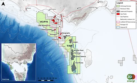 Offshore Otway Project map