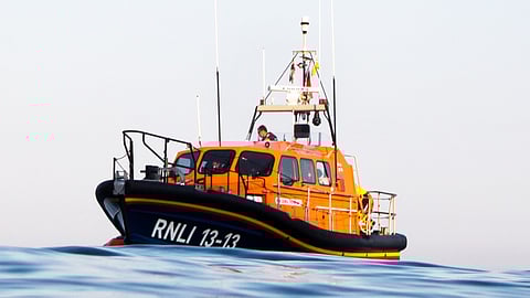 An RNLI rescue boat