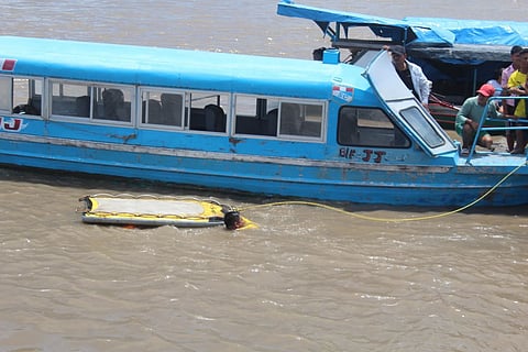A landslide in Peru's Amazon region sunk two boats on the Ucayali river