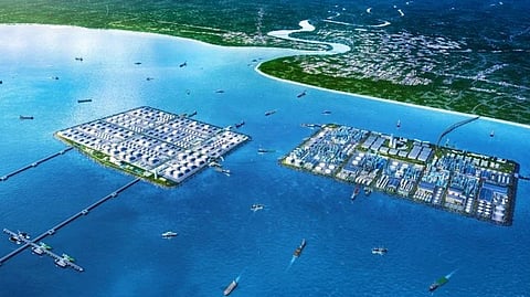 Artist's impression of the completed Maharani Freeport in Johor, Malaysia