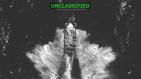 US military kills four men in a strike on a drug trafficking vessel, 4/12/25