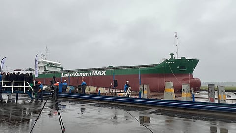 Launch of Naven, the Erik Thun Group's new hybrid cargo ship