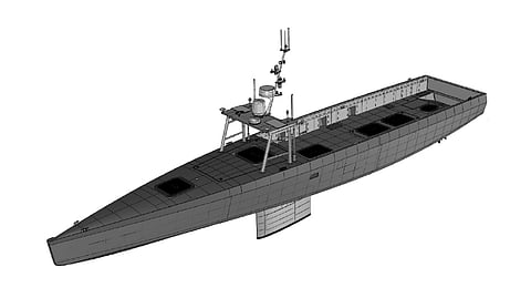 Rendering of Zero USV's new 17-metre USV