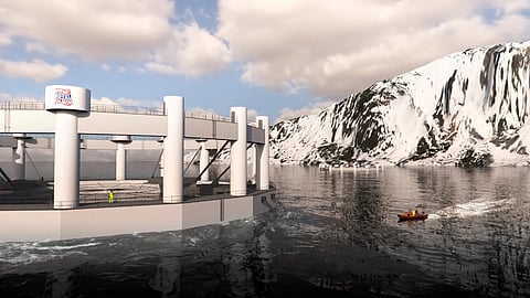 Concept render of Arctic Ocean Farming site