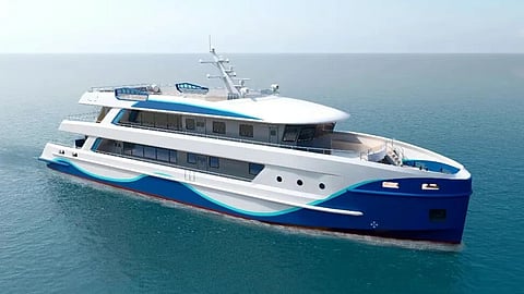 Rendering of the 43-metre electric workboat